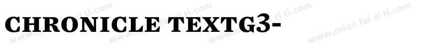chronicle textg3字体转换